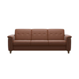 Flora 3-Seater - Paloma New Cognac - Smoked Oak