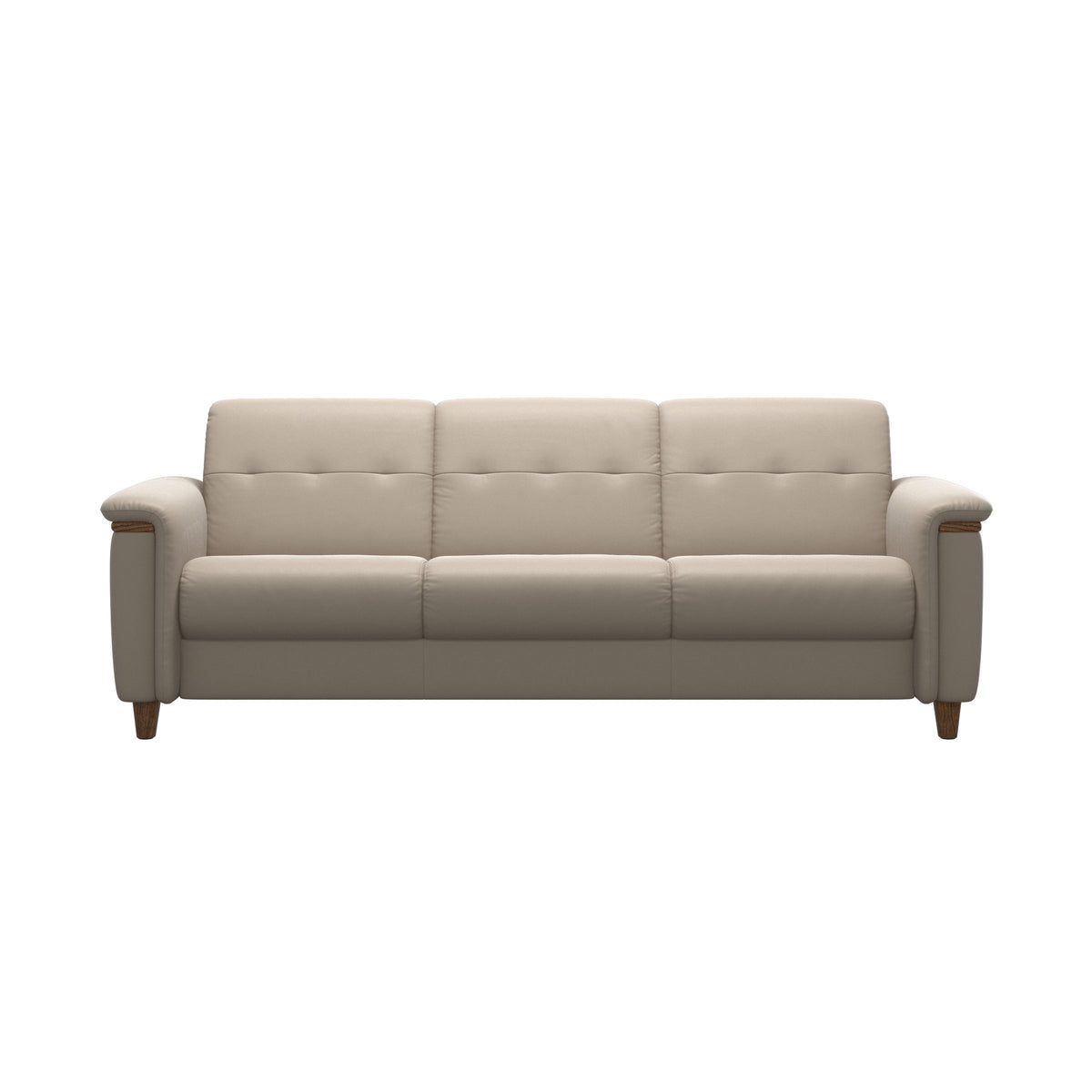 Flora 3-Seater - Paloma Mushroom - Teak