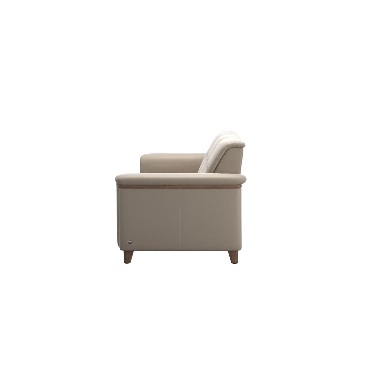 Flora 3-Seater - Paloma Mushroom - Walnut