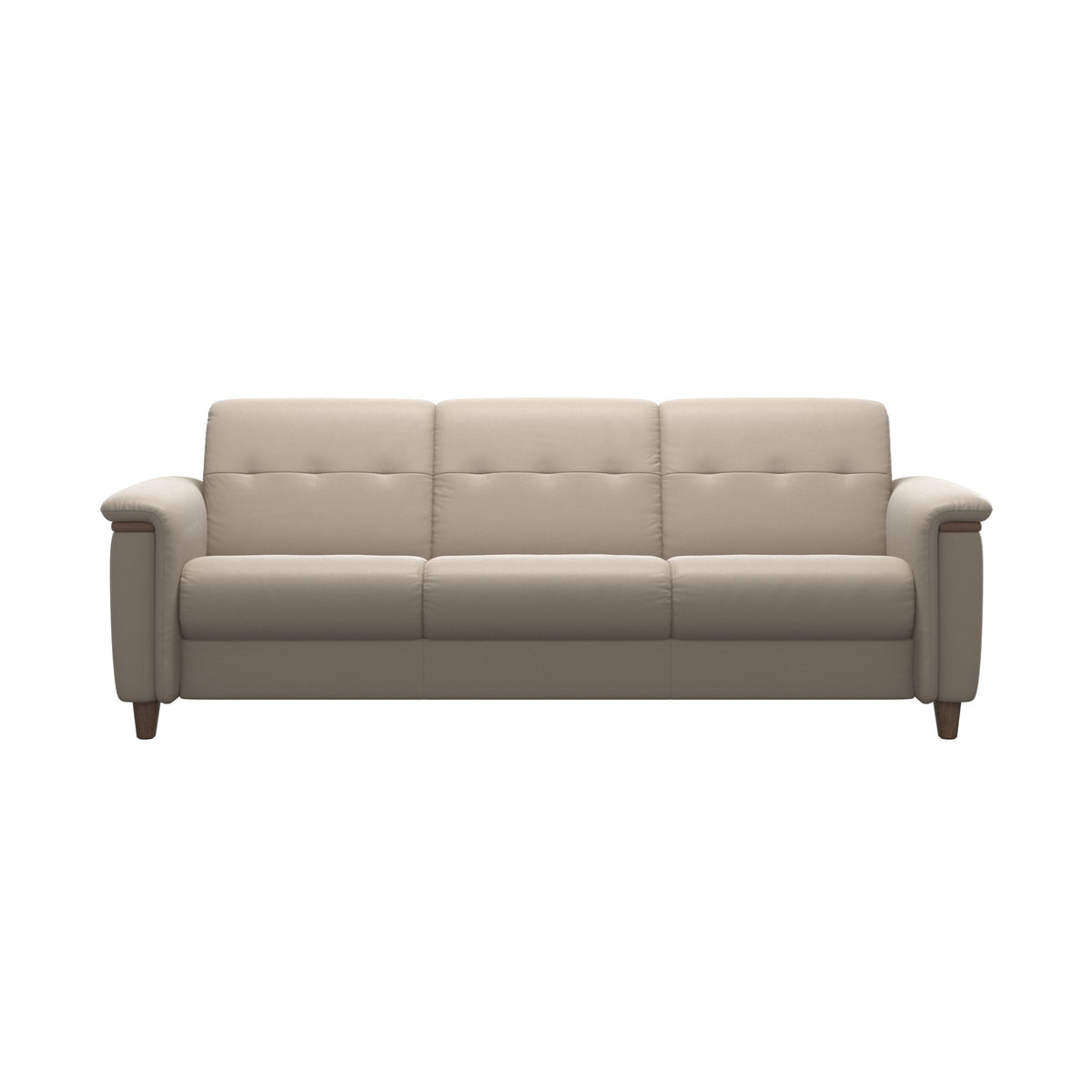 Flora 3-Seater - Paloma Mushroom - Walnut