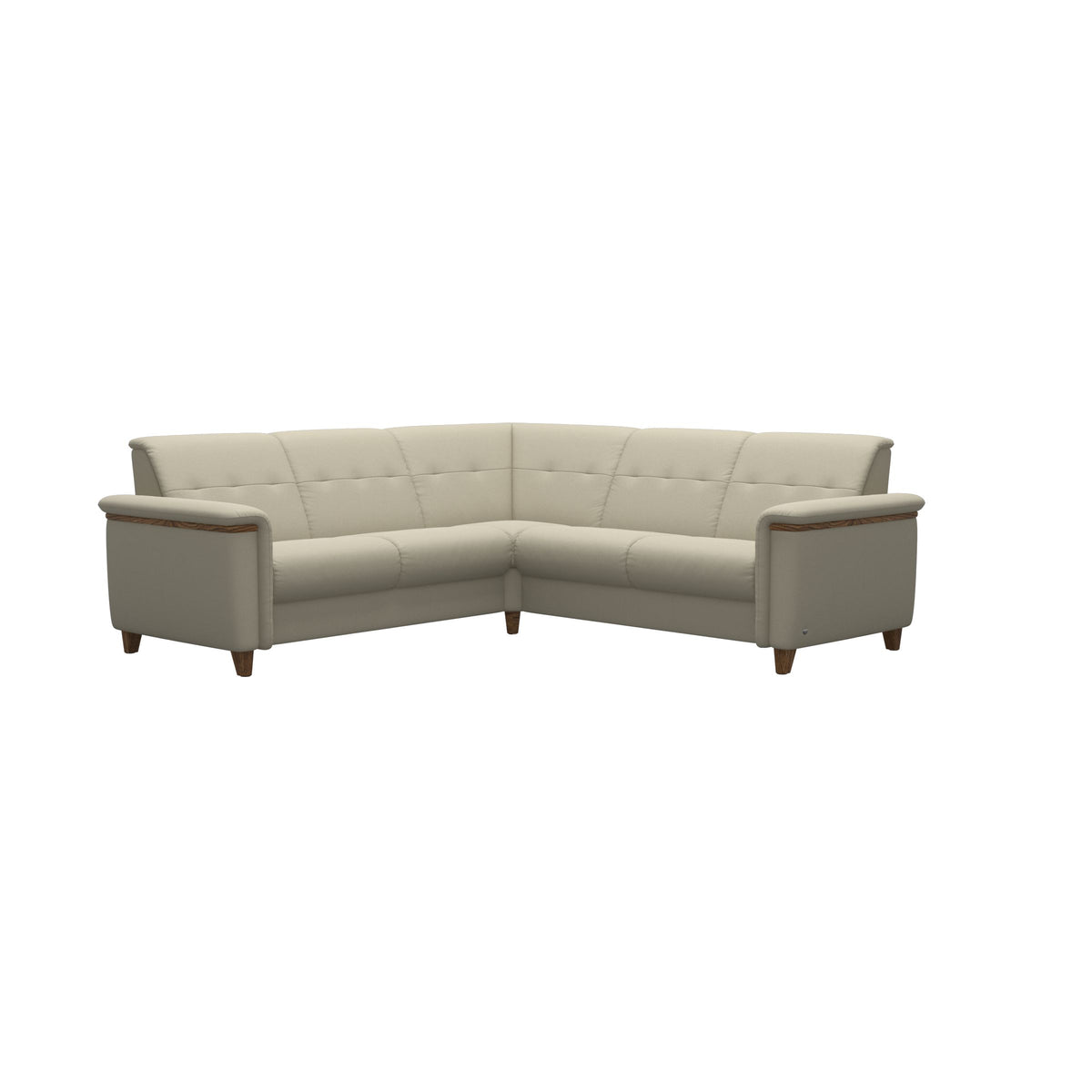 Flora C22 Corner - Paloma Light Grey - Teak