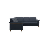 Flora C22 Corner - Paloma Oxford Blue - Teak