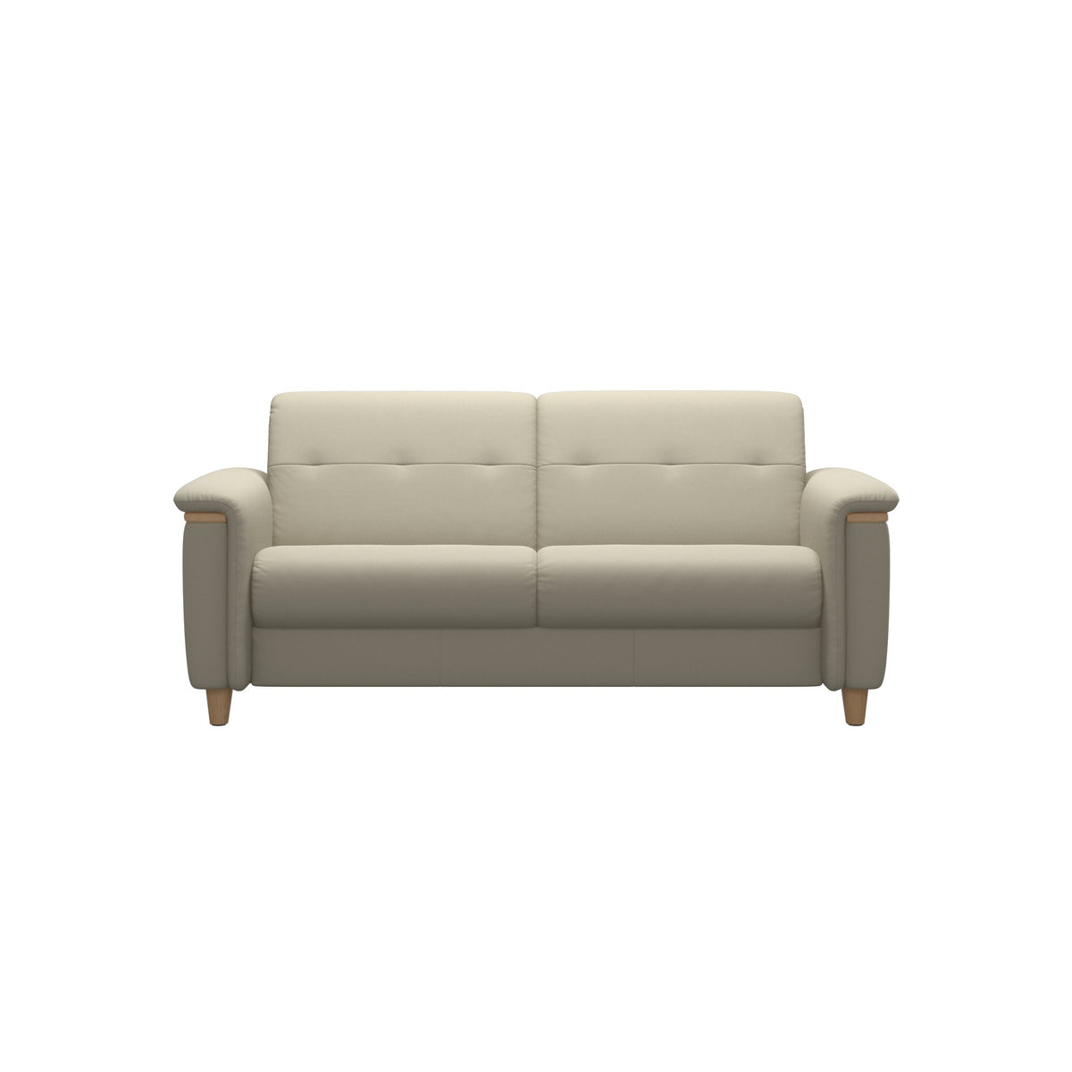 Flora 2.5-Seater - Paloma Light Grey - Oak