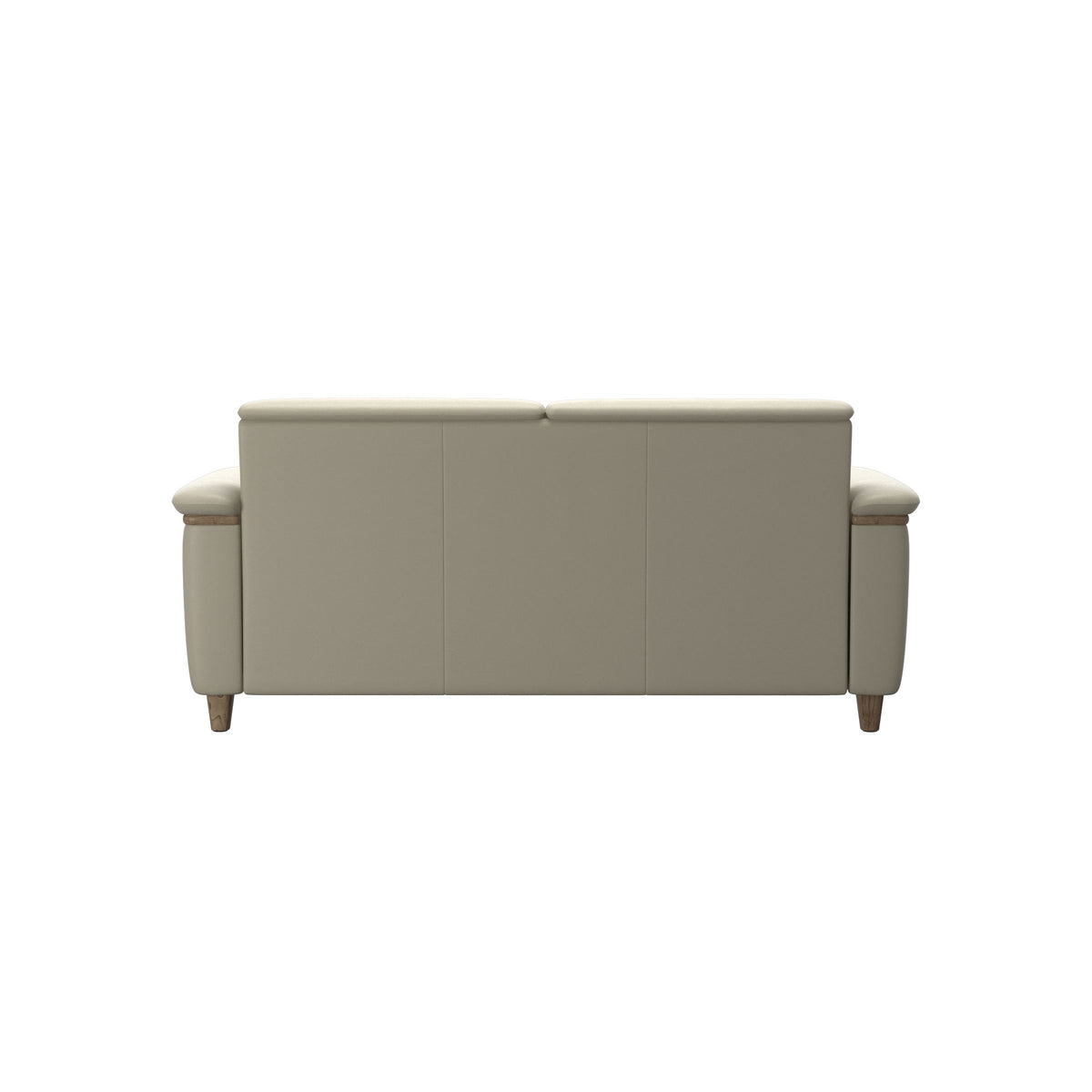 Flora 2.5-Seater - Paloma Light Grey - Smoked Oak