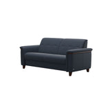Flora 2.5-Seater - Paloma Oxford Blue - Brown