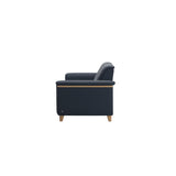 Flora 2.5-Seater - Paloma Oxford Blue - Oak