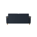 Flora 2.5-Seater - Paloma Oxford Blue - Oak