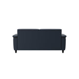 Flora 2.5-Seater - Paloma Oxford Blue - Black