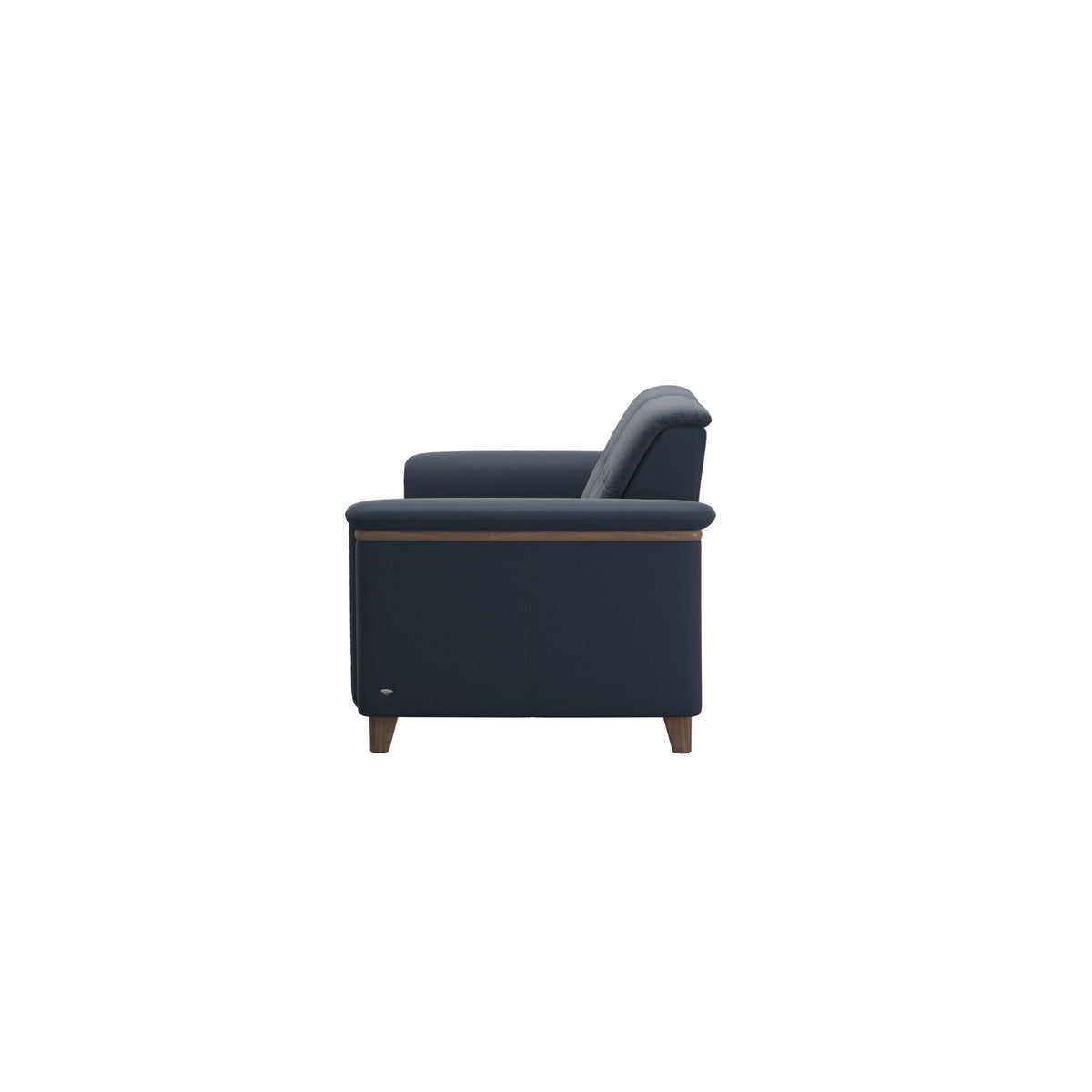 Flora 2.5-Seater - Paloma Oxford Blue - Walnut