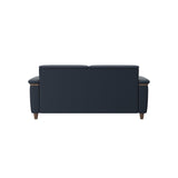 Flora 2.5-Seater - Paloma Oxford Blue - Walnut