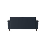 Flora 2.5-Seater - Paloma Oxford Blue - Wenge