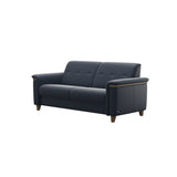 Flora 2.5-Seater - Paloma Oxford Blue - Smoked Oak