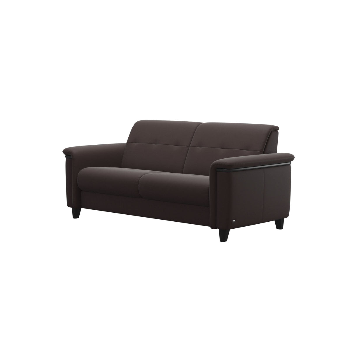 Flora 2.5-Seater - Paloma Chocolate - Black