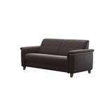 Flora 2.5-Seater - Paloma Chocolate - Smoked Oak