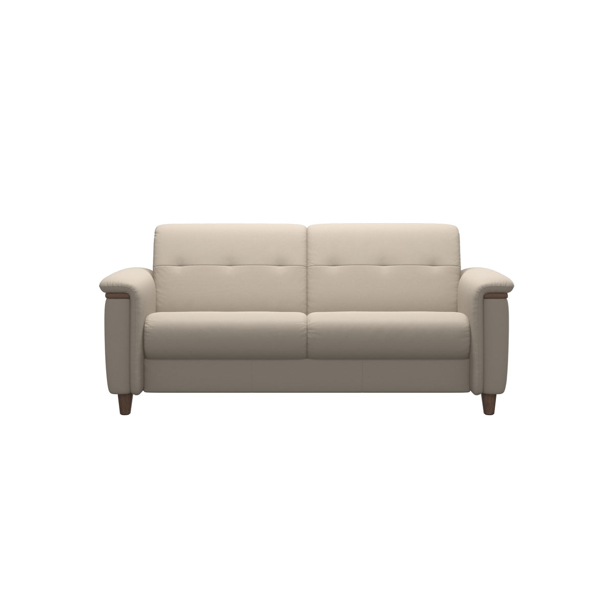 Flora 2.5-Seater - Paloma Fog - Walnut