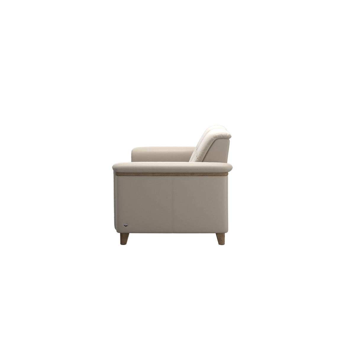 Flora 2.5-Seater - Paloma Fog - Smoked Oak