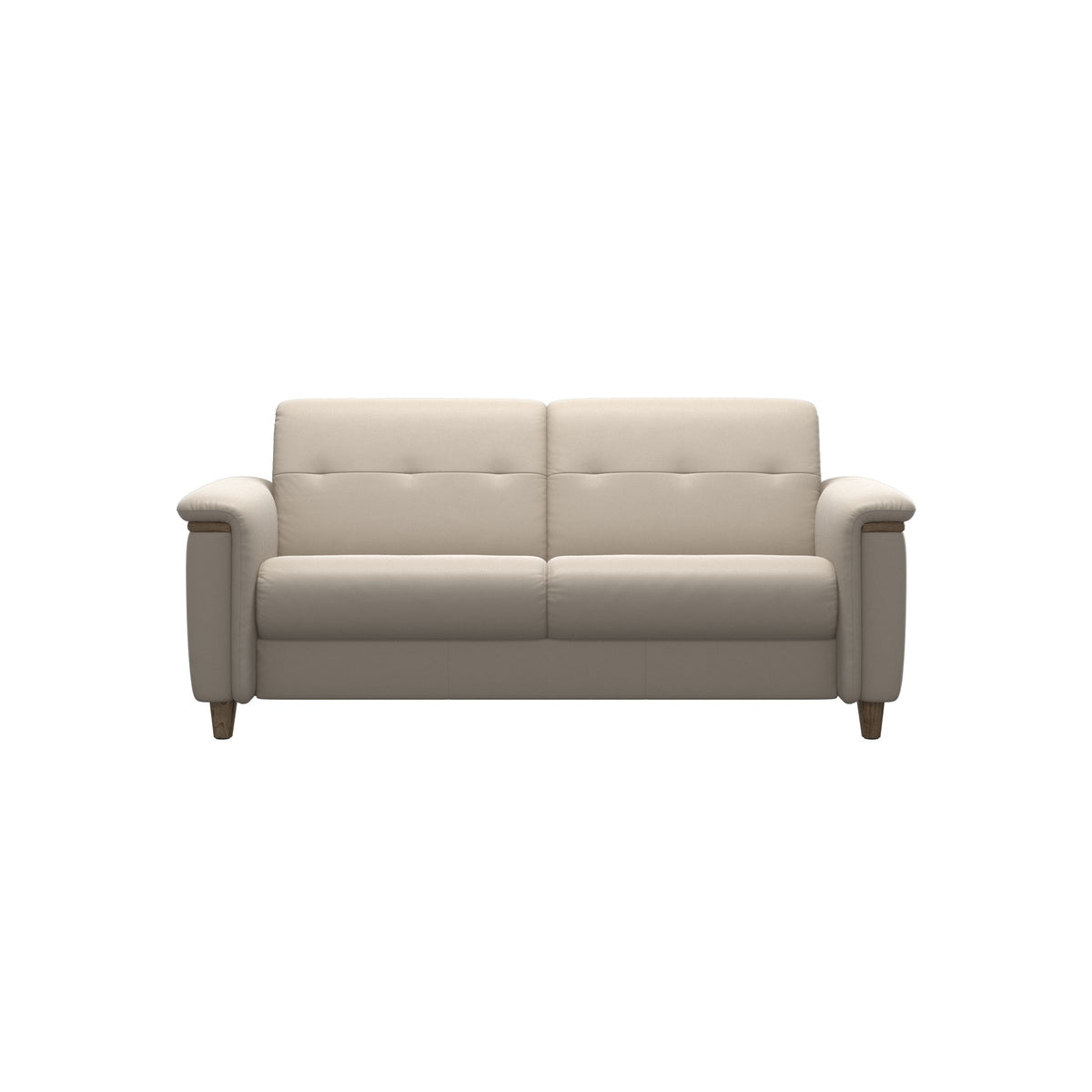 Flora 2.5-Seater - Paloma Fog - Smoked Oak