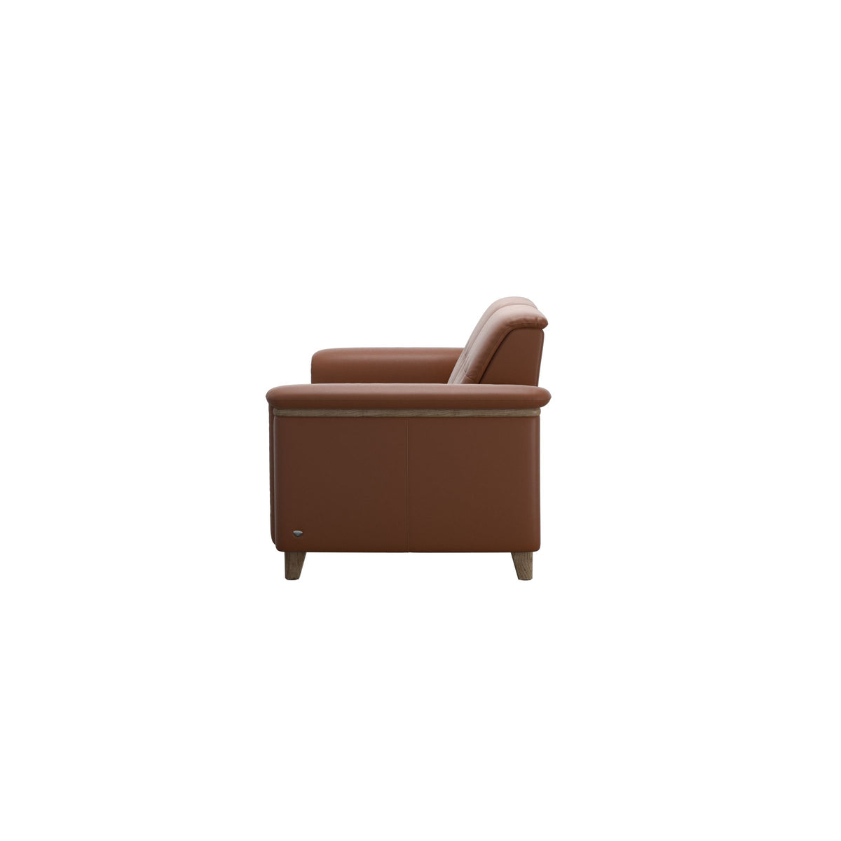 Flora 2.5-Seater - Paloma New Cognac - Smoked Oak