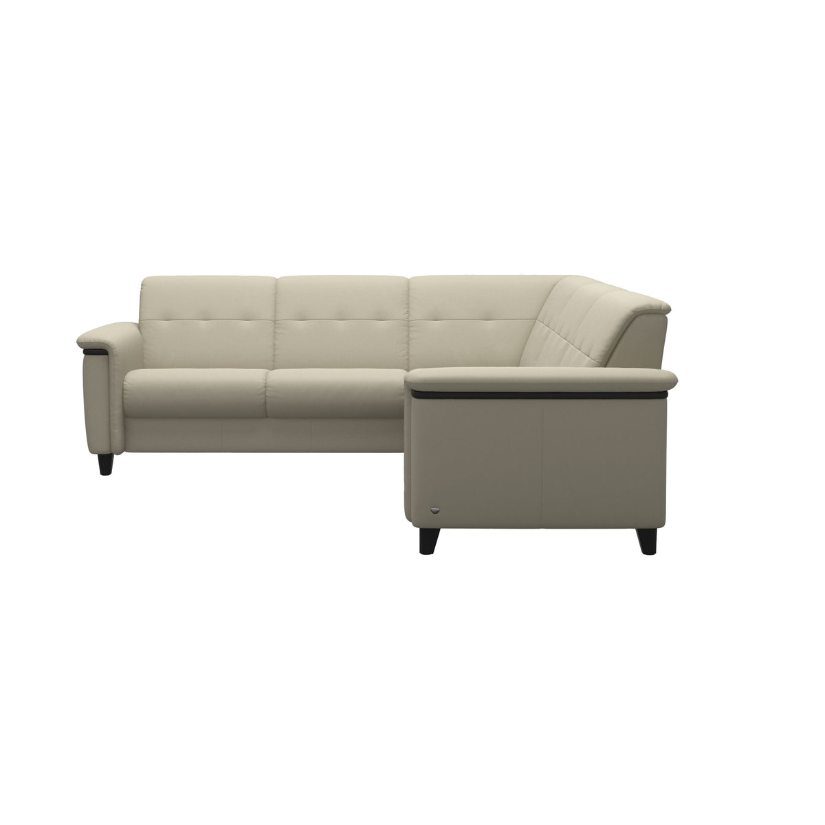 Flora C2-2.5 Corner - Paloma Light Grey - Black
