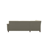 Flora C2-2.5 Corner - Paloma Light Grey - Walnut