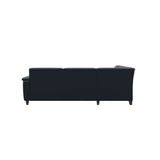 Flora C2-2.5 Corner - Paloma Oxford Blue - Teak