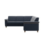 Flora C2-2.5 Corner - Paloma Oxford Blue - Smoked Oak