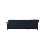 Flora C2-2.5 Corner - Paloma Oxford Blue - Smoked Oak