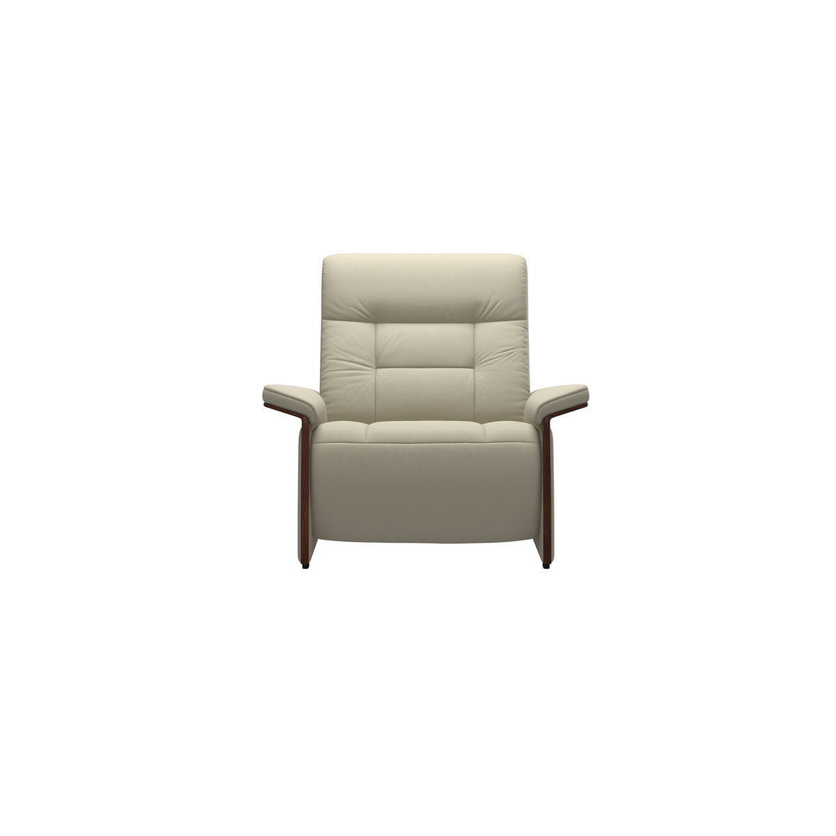 Mary Wood Chair - Paloma Light Grey - Brown