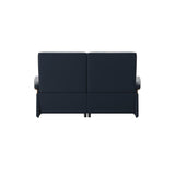 Mary Wood 2-Seat - Paloma Oxford Blue - Teak