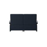 Mary Wood 2-Seat - Paloma Oxford Blue - Walnut
