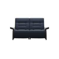 Mary Wood 2-Seat - Paloma Oxford Blue - Walnut