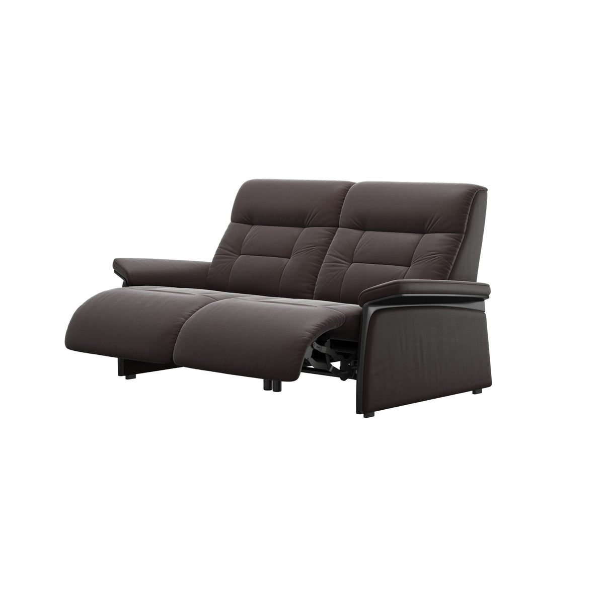 Mary Wood 2-Seat - Paloma Chocolate - Black
