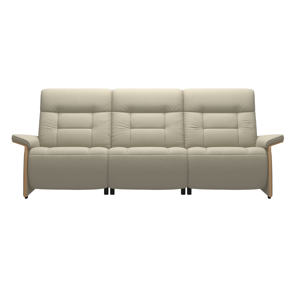 Mary Wood 3-Seat - Paloma Light Grey - Oak