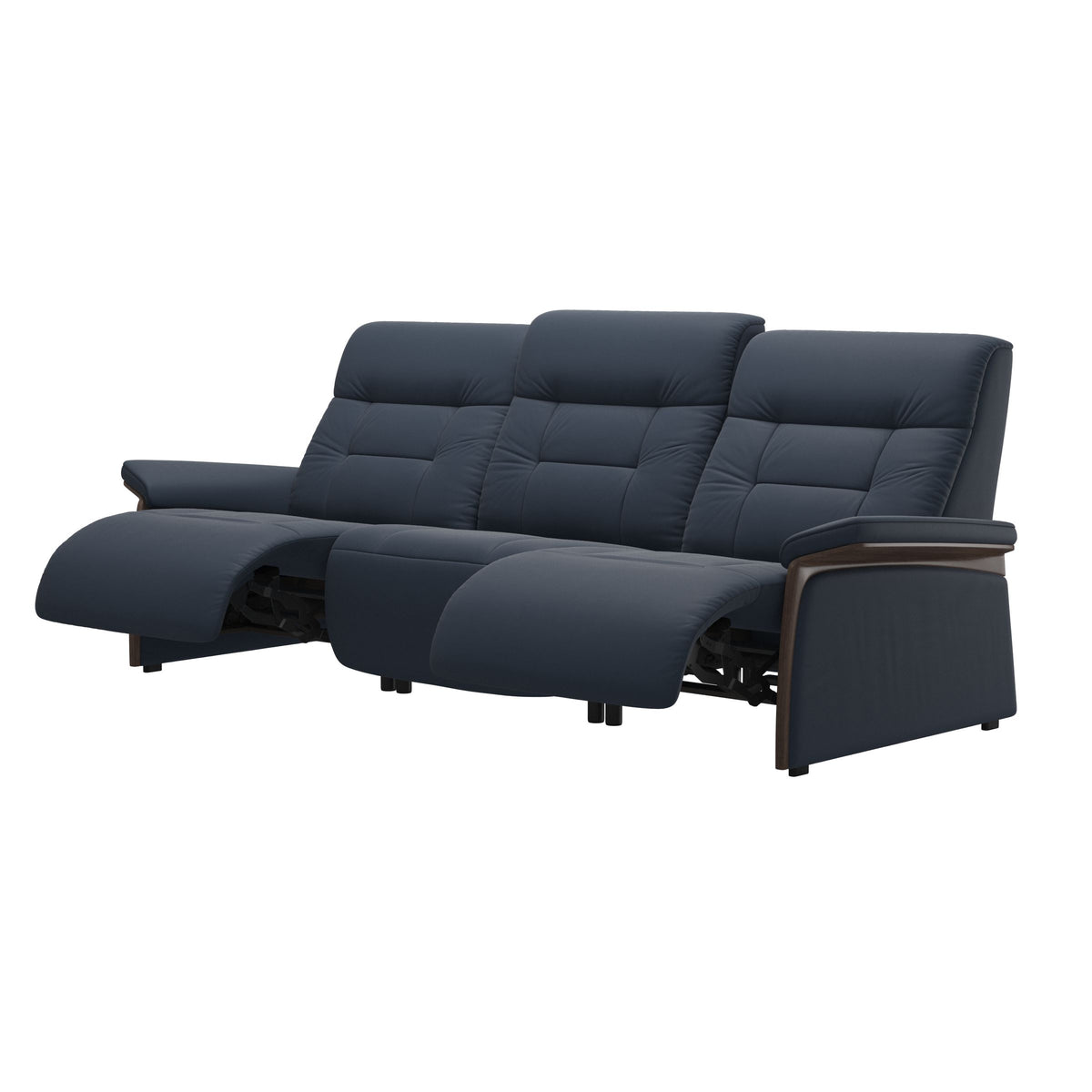 Mary Wood 3-Seat - Paloma Oxford Blue - Wenge