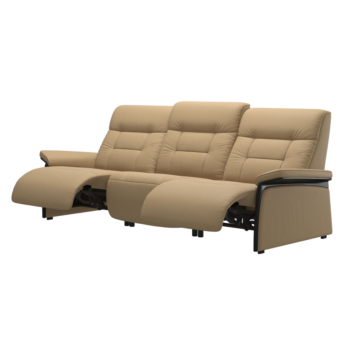 Mary Wood 3-Seat - Paloma Sand - Black