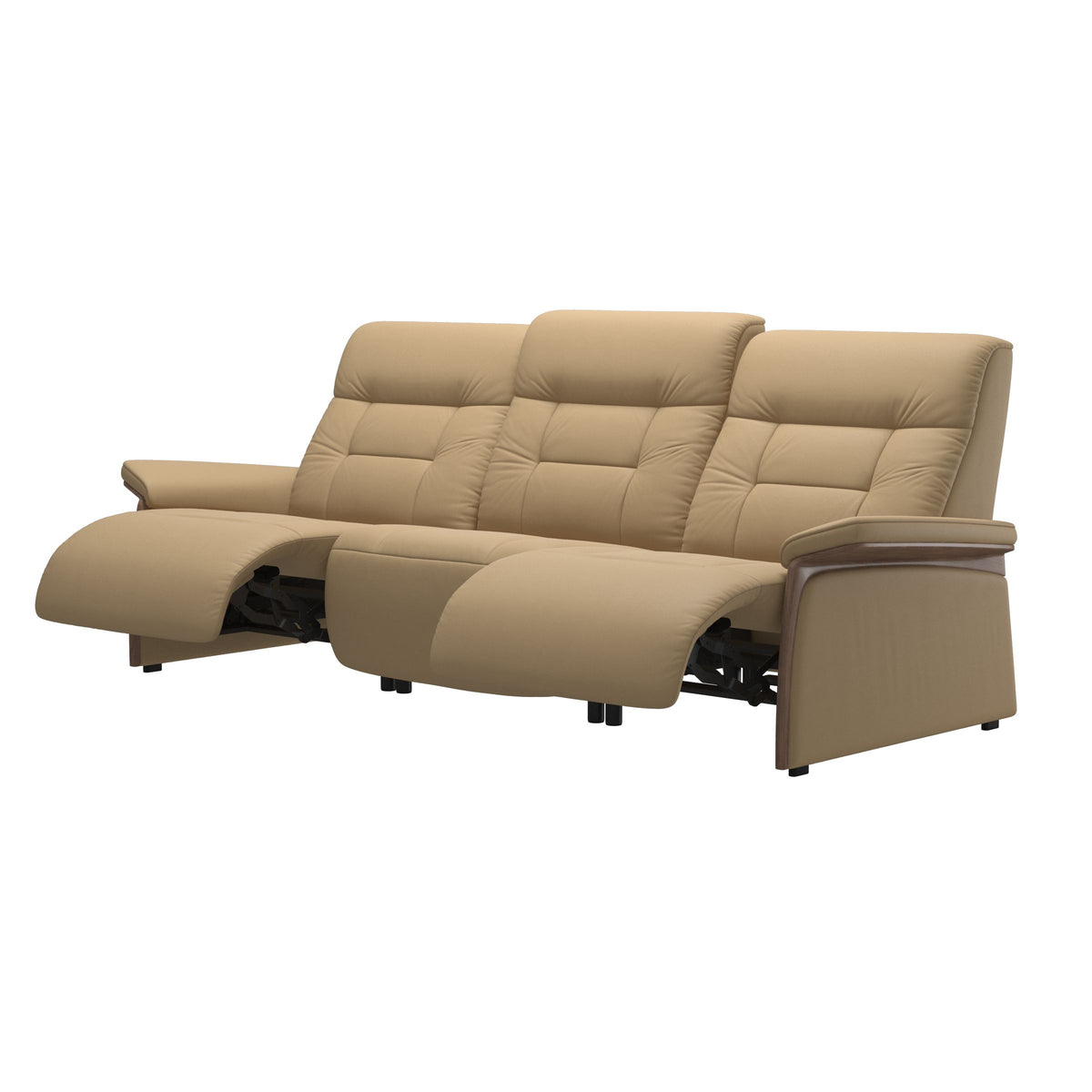 Mary Wood 3-Seat - Paloma Sand - Walnut