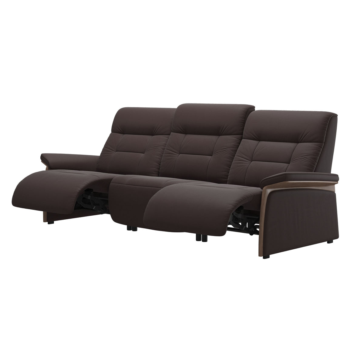 Mary Wood 3-Seat - Paloma Chocolate - Walnut