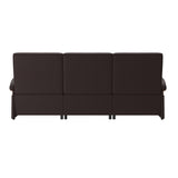 Mary Wood 3-Seat - Paloma Chocolate - Walnut