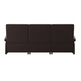 Mary Wood 3-Seat - Paloma Chocolate - Smoked Oak