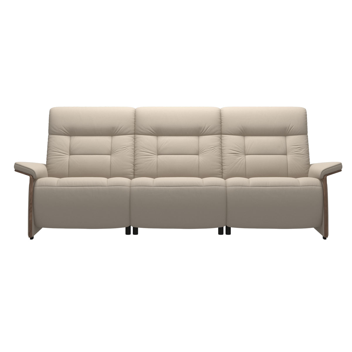 Mary Wood 3-Seat - Paloma Fog - Walnut