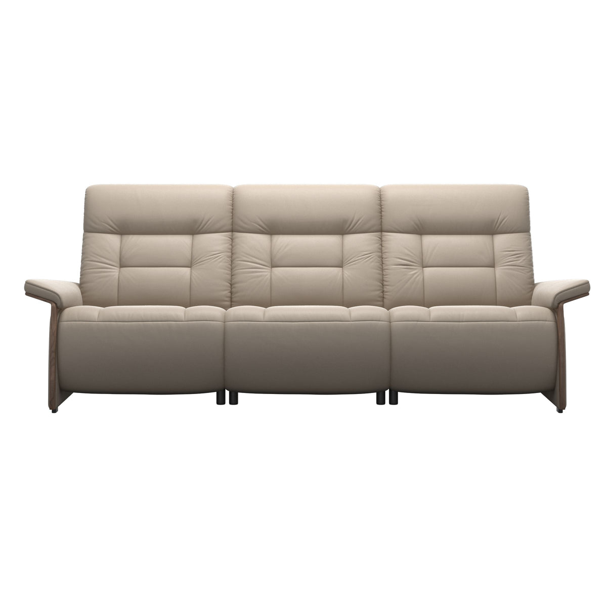 Mary Wood 3-Seat - Paloma Mushroom - Walnut
