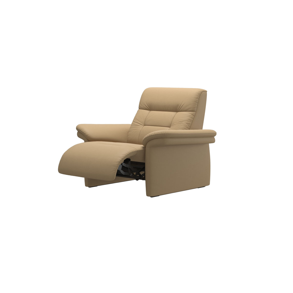 Stressless Mary Chair with Power in Paloma Sand, side view