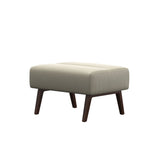 Stella Wood - Ottoman - Paloma Light Grey - Brown - Medium