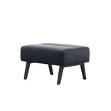 Stella Wood - Ottoman - Paloma Oxford Blue - Grey - Medium
