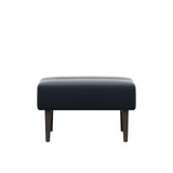 Stella Wood - Ottoman - Paloma Oxford Blue - Wenge - Medium