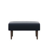 Stella Wood - Ottoman - Paloma Oxford Blue - Walnut - Large