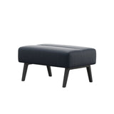 Stella Wood - Ottoman - Paloma Oxford Blue - Grey - Large
