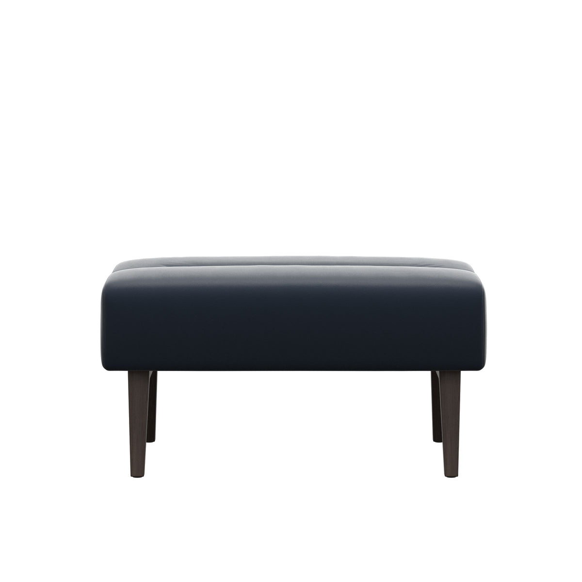 Stella Wood - Ottoman - Paloma Oxford Blue - Wenge - Large