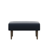 Stella Wood - Ottoman - Paloma Oxford Blue - Smoked Oak - Large