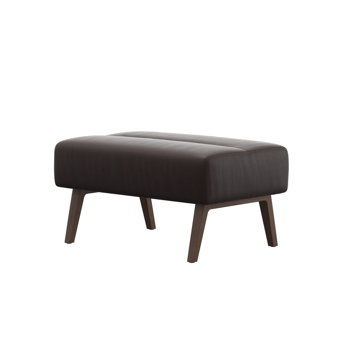 Stella Wood - Ottoman - Paloma Chocolate - Walnut - Large
